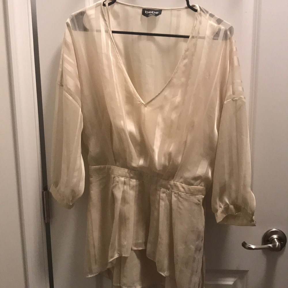 Striped Cream blouse